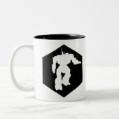 Heavy-Mech-Tasse Zweifarbige Tasse (Links)