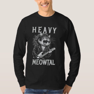 Heavy Meowtal - Funny Cat & Heavy Metal 2 T-Shirt
