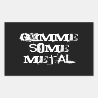 Heavy-Metal-Aufkleber Rechteckiger Aufkleber