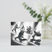 Heavy Metal Band Postkarte (Stehend Vorderseite)