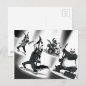 Heavy Metal Band Postkarte (Vorne/Hinten)