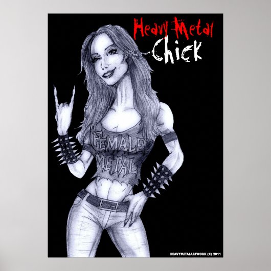 Heavy Metal Chick Poster (Vorne)