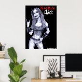 Heavy Metal Chick Poster (Heimbüro)