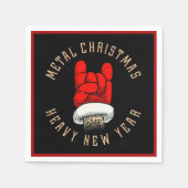 Heavy Metal Christmas Napkins Serviette (Vorderseite)