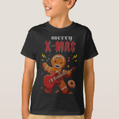 Heavy Metal Christmas Sleigher Hail Santa Claus Ro T-Shirt (Vorderseite)