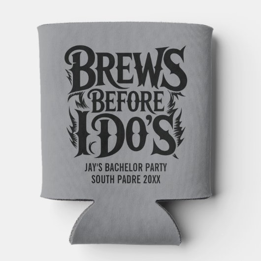 Heavy Metal Custom Bachelor Party Rock N' Roll Dosenkühler (Rückseite)