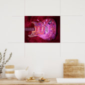Heavy Metal Electric Gitarren Body Poster (Küche)