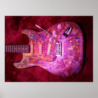 Heavy Metal Electric Gitarren Body Poster