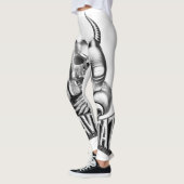 Heavy Metal Festival Outfit Totenkopf Adler Leggings (Links)