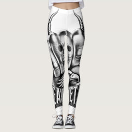 Heavy Metal Festival Outfit Totenkopf Adler Leggings