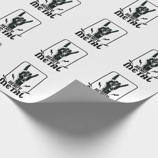 Heavy Metal Geschenkpapier (Ecke)