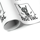 Heavy Metal Geschenkpapier (Rolleneckpunkt)