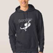 Heavy Metal Gitarre Liebe it Loud Hoodie (Vorderseite)