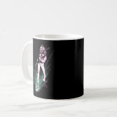 Heavy Metal Gitarre Player Kaffeetasse (Vorderseite Links)