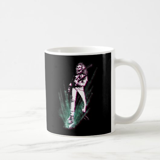Heavy Metal Gitarre Player Kaffeetasse (Rechts)