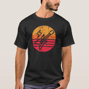 Heavy Metal Gitarre störte Sonnenuntergang T-Shirt