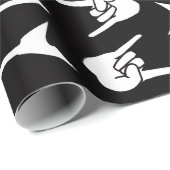Heavy Metal Gitarren Rock Geschenkpapier (Rolleneckpunkt)