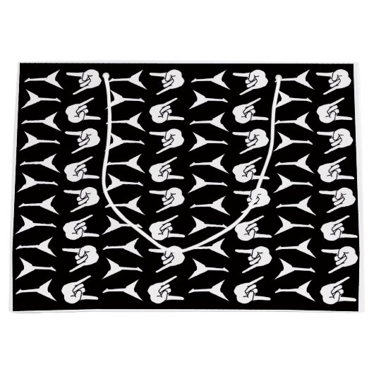 Heavy Metal Guitar Rock and Roll Große Geschenktüte (Vorderseite)