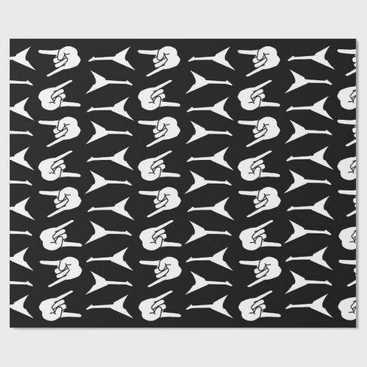 Heavy Metal Guitar Rockin' Geschenkpapier (Flach)