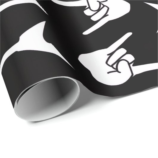 Heavy Metal Guitar Rockin' Geschenkpapier (Rolleneckpunkt)