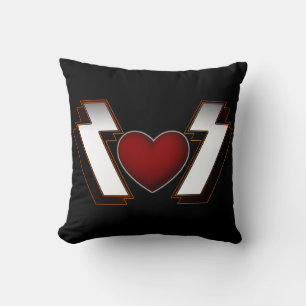 Heavy Metal Heart Kissen
