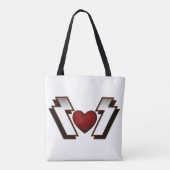 Heavy Metal Heart Tasche (Rückseite)