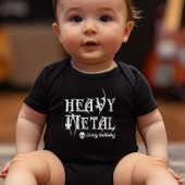 Heavy Metal ist mein Lullaby Baby Strampler
