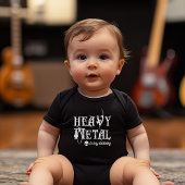 Heavy Metal ist mein Lullaby Baby Strampler