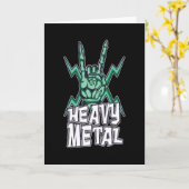 Heavy Metal Karte (Gelbe Blume)