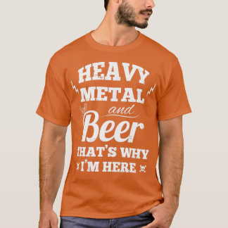 Heavy-Metal-Musik und Bier T-Shirt