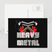 Heavy metal postkarte (Vorne/Hinten)