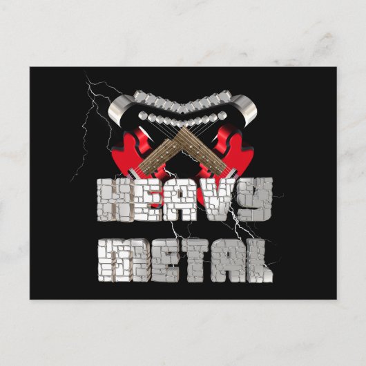 Heavy metal postkarte (Vorderseite)