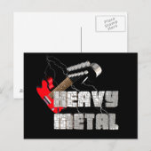 Heavy metal postkarte (Vorne/Hinten)