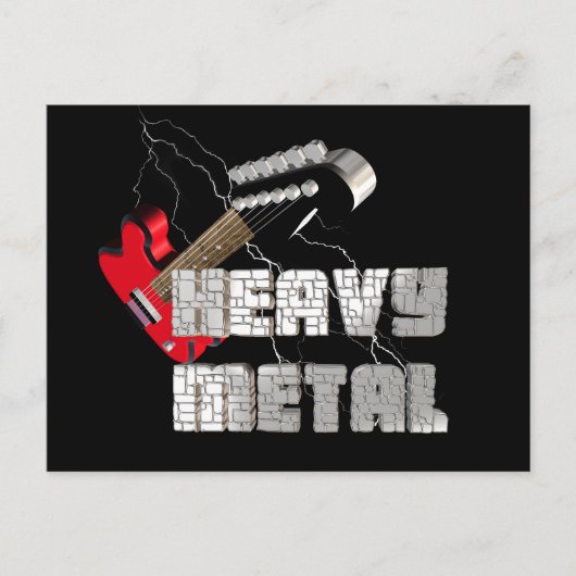 Heavy metal postkarte (Vorderseite)