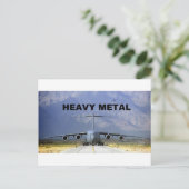 Heavy Metal Postkarte (Stehend Vorderseite)