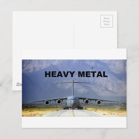 Heavy Metal Postkarte (Vorne/Hinten)