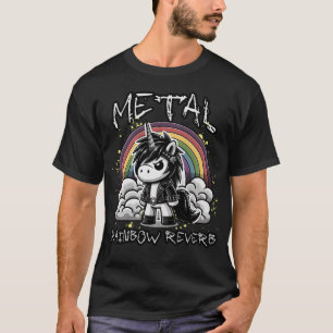 Heavy Metal Rainbow Reverb Kawaii Ästhetische Anim T-Shirt