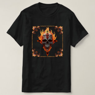 Heavy Metal Rock & Roll Music Band Skull Konzert T-Shirt