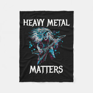 Heavy Metal S Metal Head Banger Gitarre Rocker Sti Fleecedecke