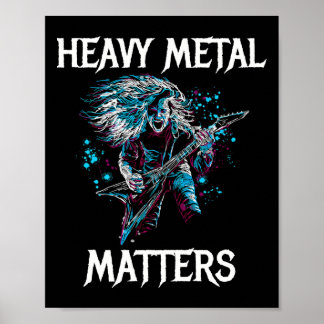 Heavy Metal S Metal Head Banger Gitarre Rocker Sti Poster