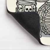 Heavy-Metal-Skelett-Schlagzeug-Set Mousepad (Ecke)