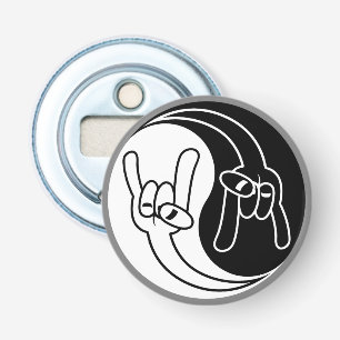 Heavy Metal Teufelshörner Yin Yang Flaschenöffner