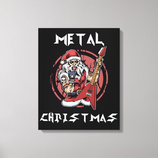 Heavy Metal Weihnachts-Weihnachtsfelsen - Metalhea Leinwanddruck (Vorderseite)
