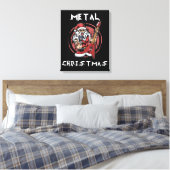 Heavy Metal Weihnachts-Weihnachtsfelsen - Metalhea Leinwanddruck (Insitu (Schlafzimmer))