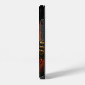 Heavy-Metal-Wolve spielt Gitarre iPhone Hülle (Linke Seite)