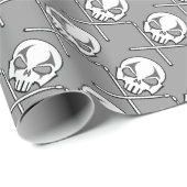 Heavy Metal Wrapping Paper Rock Drummer Gift Paper Geschenkpapier (Rolleneckpunkt)