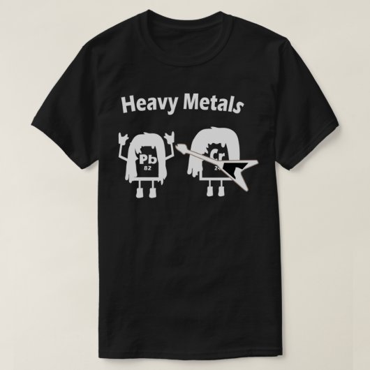 Heavy Metals Chemistry Periodic Table Rock Roll Mu T-Shirt (Design vorne)