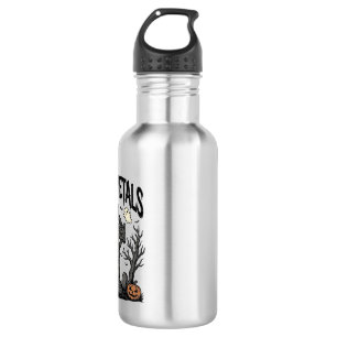Heavy Metals Halloween-Friedhofs-Vektordesign_1 Edelstahlflasche