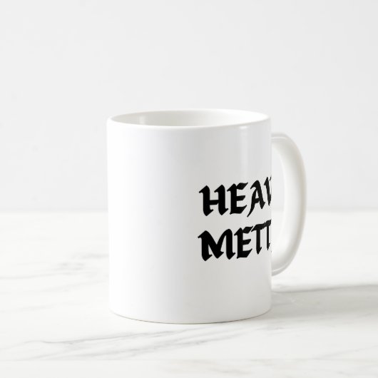 Heavy Metta Kaffeetasse (VorderseiteRechts)