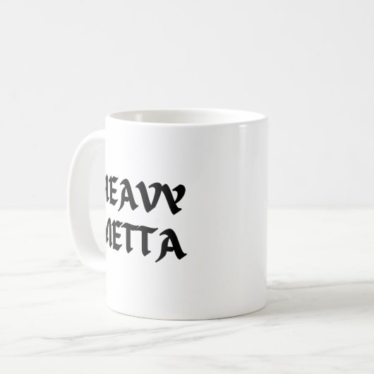 Heavy Metta Kaffeetasse (Vorderseite Links)